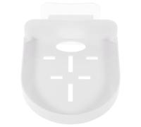 Warmhm Acrylic Small Floating Shelf Self-Draining Shower Soap Holder Wall Mount Speaker Wifi Router Shelf Adhesive Security Camera Bracket Holder (4.52X3.69X1.18 Inch)