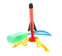 Warmhm Adjustable Angle Pneumatic Rocket Launcher for Safe Soft Outdoor Rockets for Backyard Play and Party Entertainment Promotes Interaction Practical Mini Kit