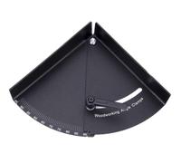 Warmhm Adjustable Corner Clamp with Black Finish Made of Sturdy Aluminum Alloy to Secure Precise Angles for Woodworking and Steel Rods for Professional and DIY Use