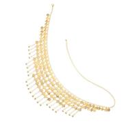 Warmhm Adjustable Metal Chain Waist Belt for Women Lightweight Ethnic Tassel Belly Dance Accessory with Coins Stylish Multi Layered Body Jewelry for Parties and Festivals