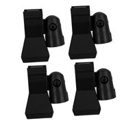 Warmhm Adjustable Mic Clip Holder Firm Stable Hold 4pcs, Mic Clips for Stands with Copper Thread, Easy Attachment, for Re20 Microphone for Live Performances and Audio Setups