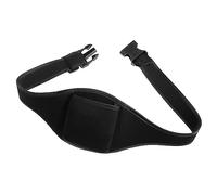 Warmhm Adjustable Microphone Pouch Belt Comfortable Fitness Instructor Mic Carrier Bag for Waist for Devices Stylish and Multi-Functional for Workouts and Events Black