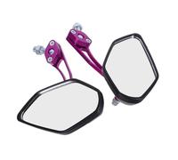 Warmhm Adjustable Motorcycle Rearview Mirrors with Unique Flame Design Lightweight Aluminum Alloy Side Mirrors for Scooters and Electric Motorcycles Flexible Angle for Rear Visibility