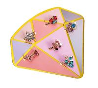 Warmhm Adjustable Rhinestone Princess Ring Set for Girls 6-Piece Jewelry Box Kids Finger Jewelry for Birthday Parties and Dress-Up