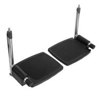 Warmhm Aluminum Alloy Wheelchair Footrest with Thickened Folding Design Stable and Sturdy Footplates for Adults Enhanced Grip and Wear Resistance Lightweight and Wheelchair Replacement