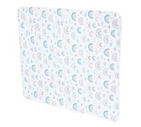 Warmhm Baby Floor Mat and High Chair Cushion for Babies Non-Slip Waterproof Rainbow Play Mat Splash-Proof Under Suitable for Mealtime and Picnic