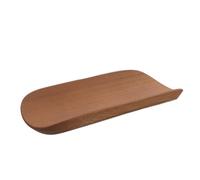 Warmhm Bamboo Rolling Pin Holder Stand with Grooved Tray, 18x7cm | Counter Holder for Bakery and Kitchen, Stable Support with Boosted Friction, Display Rack for Tools