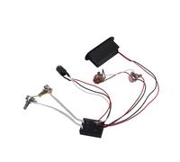 Warmhm Band Equalizer Eq Preamp Circuit with Bass Guitar Tone Control Wiring Harness for Active Pickups Black Volume Tone Pots for Enhanced