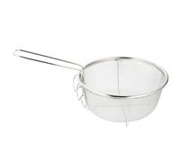 Warmhm Basket Insert Pans Mini Tray Chip Serving Noodle Strainer with Handle Tool Trays Turkey French Fry Chips Holder Brackets Skimmer Metal Stainless Steel Pot (12.79 X7.66X3.34 Inch)