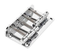 Warmhm Bass Guitar Bridge String Hard Tail Bridge Top Load Roller Saddles Replacement for Electric Bass Humbucker and Jazz Styles