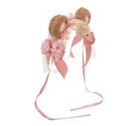 Warmhm Bear Ear Headband Cute Lolita Headpiece Cosplay Costume Hair Accessories for Women Party Tea Party