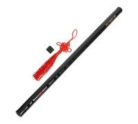 Warmhm Beginner Flute for Boys and Girls and Adults Chinese Traditional Musical Instrument Bamboo Material Black for Learning Flute Basics and Music Practice