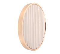 Warmhm Beige Velvet Jewelry Organizer Tray Small Round Display for Rings Earrings Necklaces Multi-use Portable Jewelry Storage Holder for Store and Home
