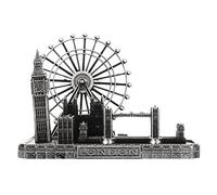Warmhm Big Ben Clock Ornament London Model Figurine Featuring Tower Bridge Famous Buildings Decor for Desk Shelf Living Room Home and British Themed 1 X Decor 13.50 X 10.00 X 10.00 Cm