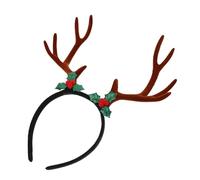 Warmhm Big Fluffy Antler Headband for Christmas Reindeer Antlers Headband Deer Horns for Adults for Christmas Parties and Photoshoots