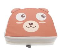Warmhm Booster Seat for Dining Table with Breathable High Back Cushion, Thickened Cartoon Bear Design, Portable Chair Seat for Mealtime and School Use