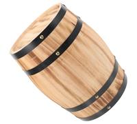 Warmhm Brown Wood Wine Barrel for Bar Decoration Featuring Good Handmade Production and Unique Retro Style, for Festive Beer Season and Displaying Personal Taste
