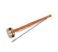 Warmhm Buddha Musical Instrument Copper Yin Qing Handle for Meditation and Rituals Delicate Percussion Bell for Temple and Buddhism Supplies