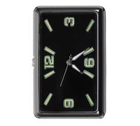 Warmhm Car Dashboard Clock Tiny Analog Clock for Car Dashboard Adhesive Decor Alloy Glass Battery Powered Small for Interior Home