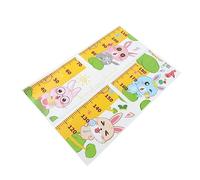 Warmhm Cartoon Animal Boys and Girls Height Chart Wall Decal Rabbit Design Growth Chart Sticker PVC Wall Sticker