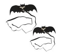 Warmhm Cat Harness Bat Wings Led Light-up Leash for Boys and Girls Pet Vest Harness Halloween Costumes