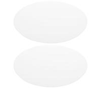 Warmhm Ceiling Light Fixture Cover Frosted Round Acrylic 2pcs 11.2 Inch Lampshade with Flexible Installation and Easy Maintenance, Modern White Lamp Shade Suitable for Dining Area
