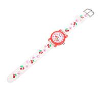 Warmhm Children's Cartoon Waterproof Quartz Watch with Comfortable Silicon Band and Floret Pattern, Easy to Read for Students, for Christmas and Other Holidays