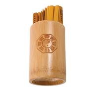 Warmhm Chinese Divination Sticks Bamboo Fortune Telling Tool with Delicate Design and Convenient Portability for Rituals and Spiritual Guidance, 13x8x8cm Traditional Prediction Props