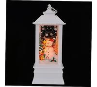 Warmhm Christmas Decorations 1PC musical snow globe Santa Claus Glitter Xmas LED christmas decor portable music decor decorate lamp Decorative lights hanging lamp large Solar Nodding Dog