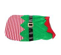 Warmhm Christmas Dog Clothes Elf Costume for Pets Comfortable Breathable Cosplay Outfit for Holiday Parties Jogging Outdoor Activities