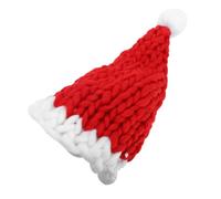 Warmhm Christmas Warm Crochet Knit Santa Hat with Long Tail Winter Wool Cap for Adults Classic Red and Holiday Beanie Cozy Knitted Xmas Headwear for Festive Family Photos
