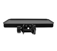 Warmhm Clamp-On Microphone Holder Sound Card Tray and Mobile Stand Holder for Live Broadcast and Outdoor Karaoke, Small Size Leather Case