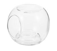 Warmhm Clear Glass Wax Melt Burner - Elegant Essential Oil Diffuser & Tealight Holder - for Aromatherapy and Home Decor Ideal for Living Room Bedroom and Office Spaces