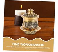Warmhm Copper Buddhist Holy Water Offering Cup Small Ritual Vessel for Temple Worship and East Asian Cultural Tribute with Pure Copper Material and Traditional Patterns