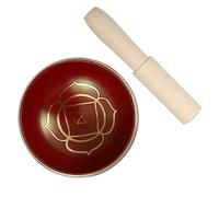 Warmhm Copper Singing Bowl 8cm Meditation Tool Mallet Yoga Musical Therapy Tibetan Sound Bowl for Mindfulness and Relaxation