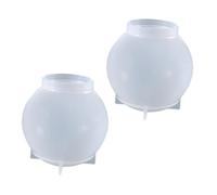 Warmhm Creative Sphere Silicone Mold Spherical Shape 2pcs with Easy Demould Feature, Compatible with Most Casting Materials for DIY Craft Resin Casting for Crystal Ball and Home Decor