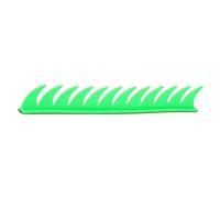 Warmhm Creative Tpr Material Patch Sticker Helmet Retro in Green Motorcycle Arc-shaped Design, for Modified Helmets and Motorcycle Party Decoration