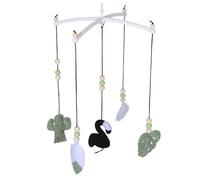 Warmhm Crib Bell Mobile Jungle Crib Toys Hanging Butterfly Musical Mobile for Nursery Newborn Boy Girl Decor Ceiling Hanging