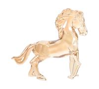 Warmhm Crystal Horse Statue Realistic Standing Horse Sculpture Elegant Table Decoration for Office Home Unique Idea for Birthdays and Year Multi Scene Use Stunning Crystal
