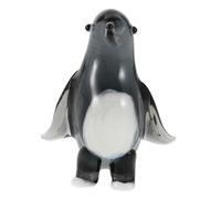 Warmhm Crystal Penguin Sculpture High Transparency Crystal Figurine for Home Office Table Decor Adorable Animal Collectible Family Friends