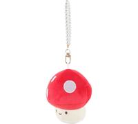 Warmhm Cute Plush Mushroom Doll Keychain Red Hanging Bag Pendant Charm for Backpack Decor
