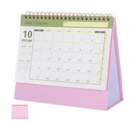Warmhm Desk Calendar Small Mini Monthly Standing Flip for Home School Office Planning and Scheduling