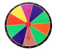 Warmhm DIY Prize Wheel for Party with Smooth Rotation Wall-mountable Lucky Fortune Game Prop for Family Gatherings Raffles Educational Fun