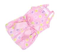 Warmhm Dog Princess Dress for Small Dogs Bowknot Skirt Festival and Party Outfit Adorable Pet Dress