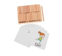 Warmhm Double-Sided Alphabet Tracing Board Set for Boys and Girls Educational Spelling Toy 1 Set of Wooden Blocks for Early Learning and Letter Recognition
