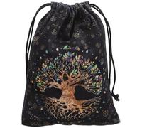 Warmhm Drawstring Bag 13x18 Inch Velvet Bag Black Simple and Generous Design Smooth Lines Reusable and Safe for Store Small Items and Keep Small Things Tidy