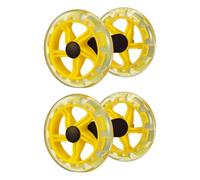 Warmhm Dual Ab Roller Wheels with Non-slip Handles Abdominal Exercise Equipment Lightweight and Dual Wheels Design for Effective Muscle Building and Calorie Burning for Men and Women