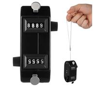 Warmhm Dual Tally Counter Mechanical Handheld Counter with Four Number Display Manual for Baseball Pitch Counting Golf Shot Counting Lap Counting Sports Events