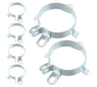 Warmhm Electrolytic Capacitor Mounting Clamp Bracket Iron Metal 6pcs 35mm with 2 Fixing Holes for Accurate Positioning, Widely Compatible for LED Driver Repairs and Power Supply