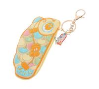 Warmhm Embroidered Fish Shape Coin Purse Lightweight Fabric Change Holder Portable Mini Wallet with Koi Carp Design for Women Travel Keys and Small Essentials